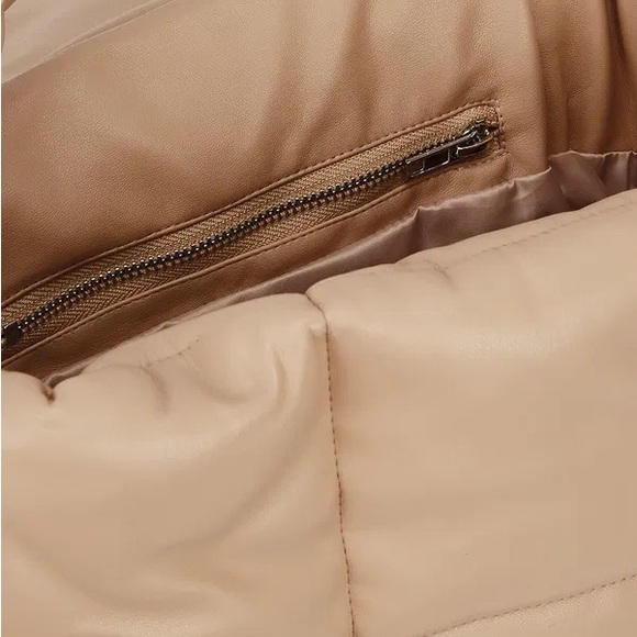 Stand Studio Wanda Faux Leather Quilted Neutral Clutch - Picture 7 of 10